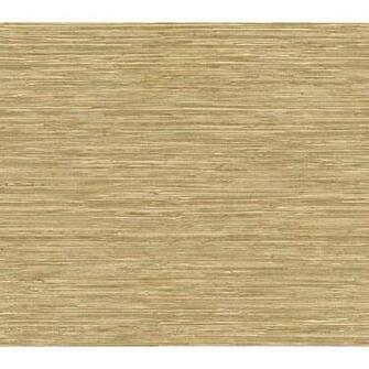 Blue Mountain Grass Cloth Brown Peelable Vinyl Prepasted Wallpaper