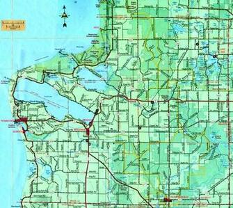 Benzie County Michigan Map Wallpaper S