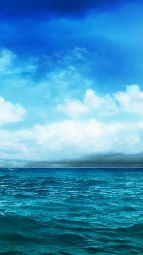 Wild Ocean And Blue Sky iPhone Wallpaper