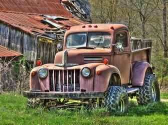 Rusty Old Truck S Ford Wallpaper Background