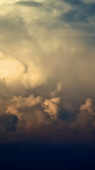 Storm Clouds And Rainbow iPhone 5s Wallpaper