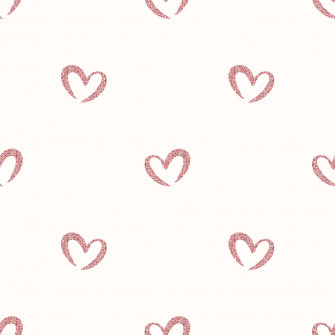 Glitter Pink Hearts X Wallpaper