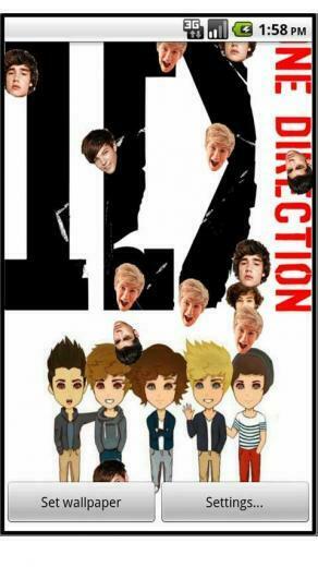 One Direction Live Wallpaper Screenshot