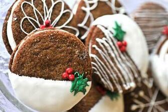 Christmas Sandwich Cookies Wallpaper Walltor