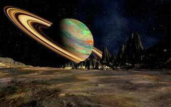 Graphics 3d Wallpaper Planet Saturn Space Ring