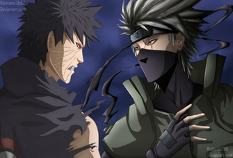 Obito Vs Kakashi Collab By Rikimaru Uchiha