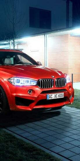 Bmw X6 Red Luxury Suv Cars Headlights