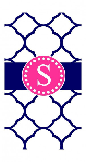 Wallpaper Initials Monogram iPhone Ipod