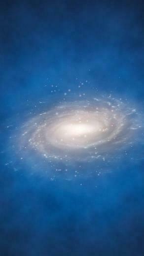 Dark Matter Halo iPhone Plus Wallpaper