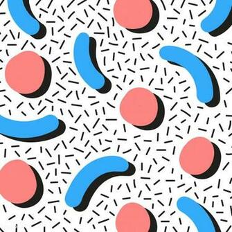 Premium Vector Of Colorful Geometric Memphis Style