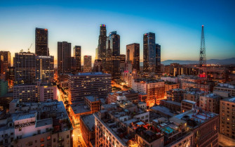 Dtla Downtown Los Angeles Ca Skyline Wallpaper
