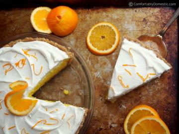 Orange Cream Pie Recipe Comfortably Domestic