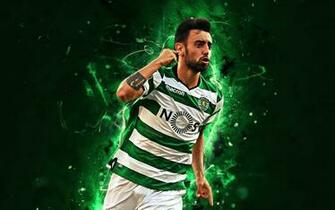 Wallpaper Bruno Fernandes Goal Abstract Art
