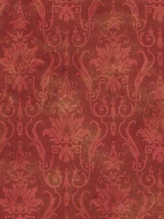 Red Damask Wallpaper Grasscloth