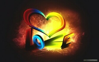 3d Colorful Love Wallpaper Most HD Pictures Desktop