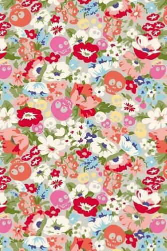 Cartoon Floral Pattern iPhone Wallpaper Background And Themes