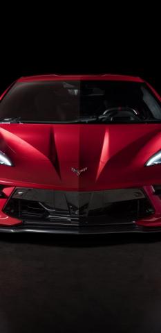 Chevrolet Corvette Red Car Front Wallpaper