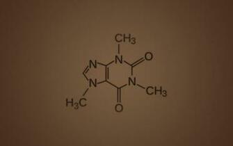 Caffeine Molecule Chemistry Wallpaper Science