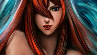 Art Mei Terumi Mizukage Girl Bangs Naruto Hair Lilyzou