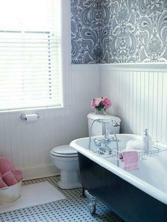 White Beadboard Bathroom Transitional Bhg