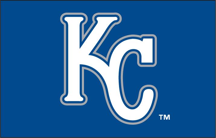 Kansas City Royals Cap Logo Bp Kc In White With Blue And