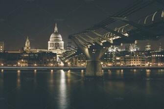 Millennium Bridge In London Photography Architecture