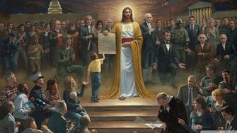 Jesus Founding Fathers Wallpaper