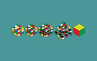 Wallpaper Simple Rubiks Cube Cubes Desktop 3d Goodwp