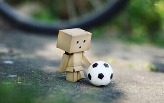 Danbo With A Football Wallpaper
