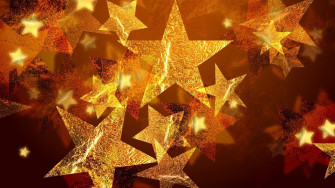 Gold Star Wallpaper