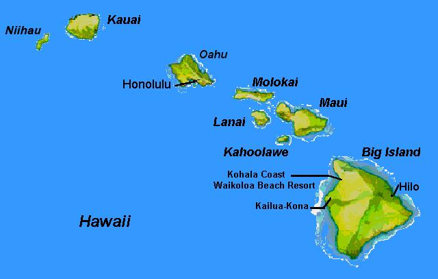 The Hawaiian Islands About Hawaii Map