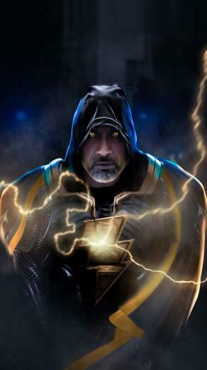 Black Adam Dwayne Johnson Art Wallpaper Movie