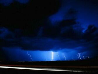 Blue Sky Wallpaper Lightning Widescreen