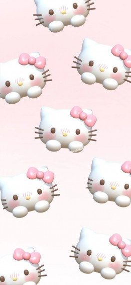 Blossoom Pink On Wallpaper Walpaper Hello Kitty