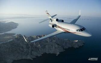 Top Private Jet Dassault Falcon Wallpaper