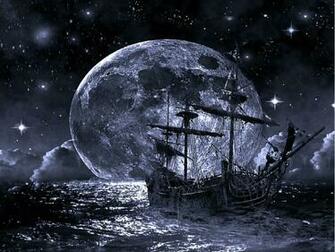 Ghost Ship Abstract Fantasy HD Desktop Wallpaper