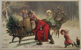 Vintage Santa Wallpaper