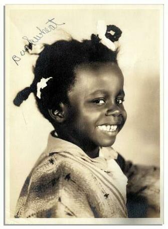 Our Gang Child Actor William Thomas Photo Signed As Buckwheat