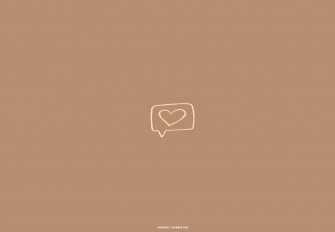 Brown Aesthetic Wallpaper For Laptop Gold Heart