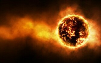 Fire In Space Wallpaper