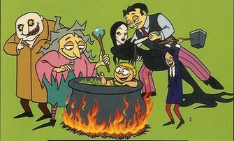 Uncle Fester Cartoon Morticia