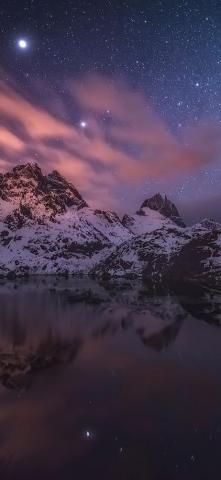 Aurora Constellations Sky Nature 4k iPhone Wallpaper