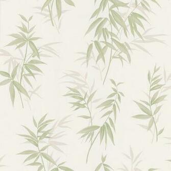 Bamboo Shoot Light Green Leaves Wallpaper Tropical By