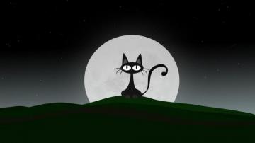 Cute Cartoon Cat Wallpaper On