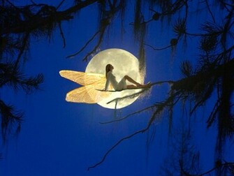 Background Fairytale Moon Cool Background And Wallpaper