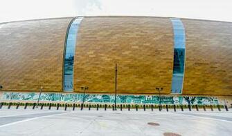 Brick By Mural Installed On Exterior Of Fiserv Forum