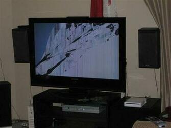 Decided I Want To Prank Him With The Old Broken Tv Screensaver