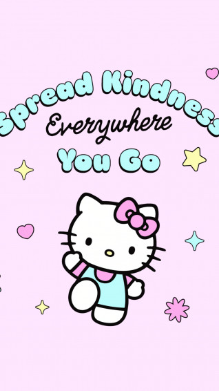 Spread Kindness Hello Kitty 4k Wallpaper