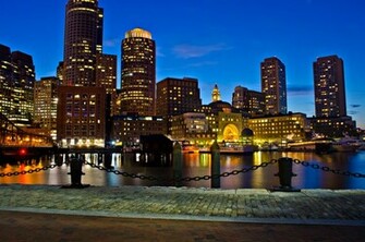 Boston Skyline By Andrew
