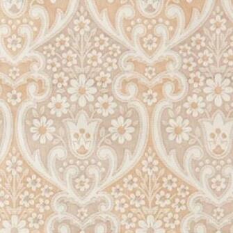 Vintage Boho Chic Floral Grey Cora 1960s 1970s Wallpaper
